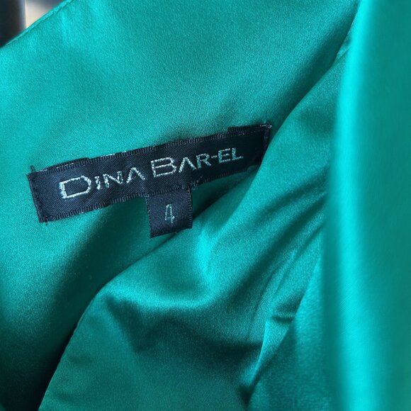 Dina Bar-El Emerald Green Silk Gown - Picture 5 of 9